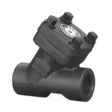 Y type check valve